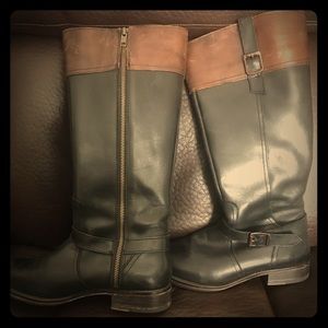 Wolverine black/brown leather boots